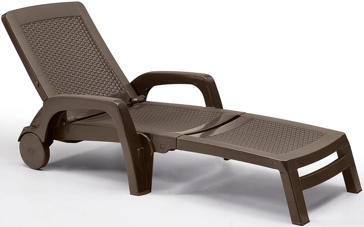 Kahverengi plastik şezlong: açık havada dinlenmeniz için konfor ve stil